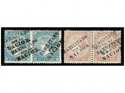* CUBA. Ant. 14A (2), 15A (2). 20 cts. verde y 40 cts. rosa.