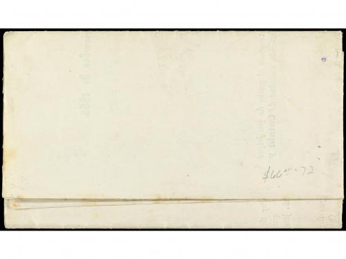 ✉ CUBA. Ed. 11. 1865. HABANA correo interior. 1/4 real negro