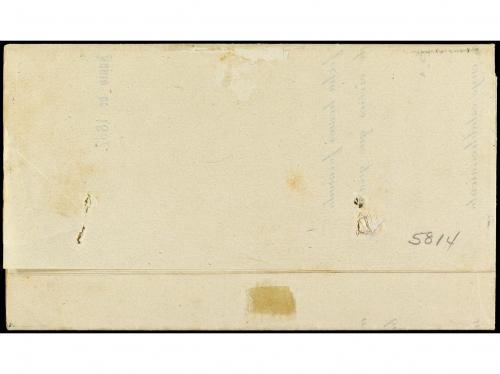 ✉ CUBA. Ed. 18. 1867. HABANA correo interior. 5 cent. lila. 