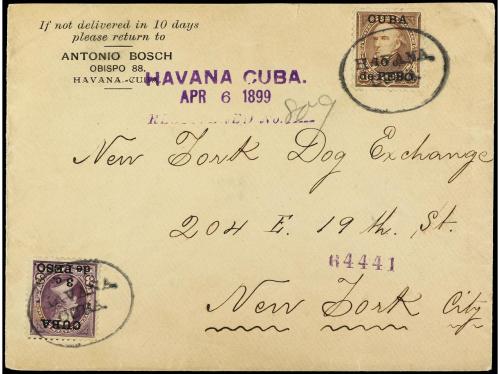 ✉ CUBA: OCUPACION ESTADOS UNIDOS. Sc. 224, 226. 1899. HABANA