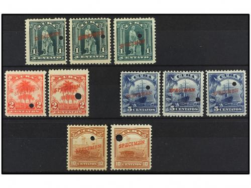 * CUBA. Sc. 233/37. 1905. REPÚBLICA. Conjunto de sellos del 