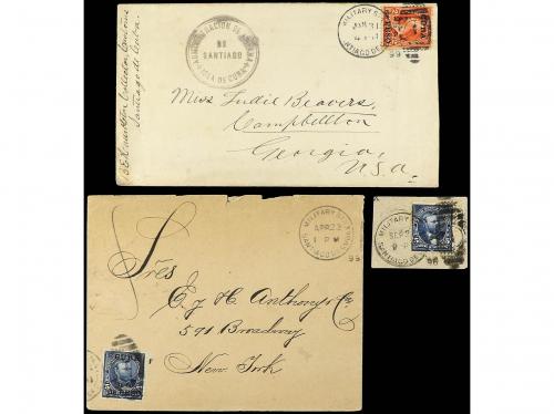 ✉ Δ CUBA: OCUPACION ESTADOS UNIDOS. 1898-99. 5 cartas y un f