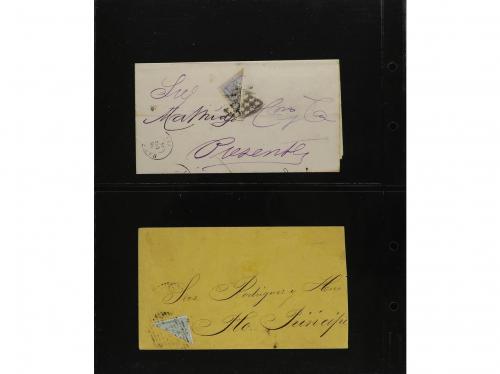 */° ✉ ESPAÑA. EMISIONES DE 1871 y 1874. Conjunto de sellos n