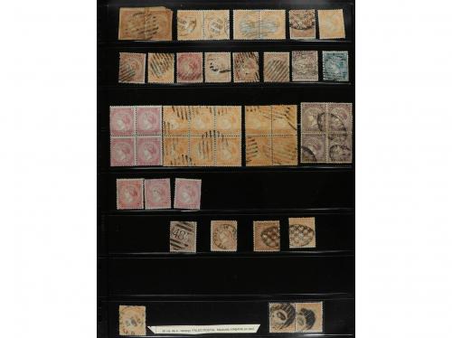 */° ✉ CUBA. EMISIONES DE 1868-69. Conjunto de sellos en nuev