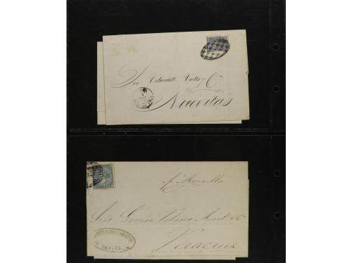*/° ✉ CUBA. EMISIONES DE 1868-69. Conjunto de sellos en nuev