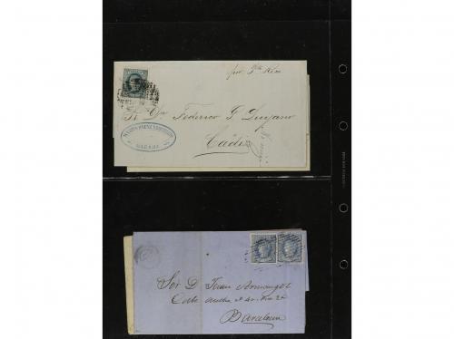*/(*) ✉ CUBA. EMISIONES DE 1864-67. Conjunto de sellos nuevo