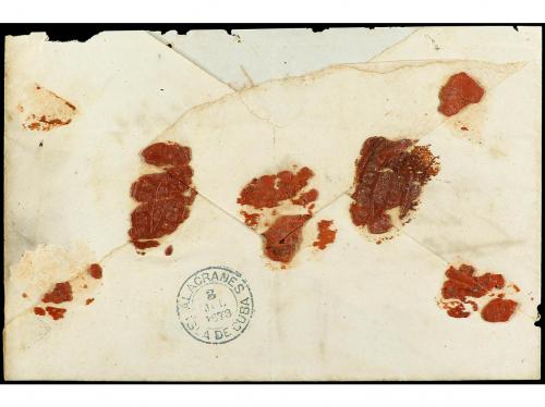 ✉ CUBA. Ant. 25 (6). 1873. Carta certificada dirigida al Jue