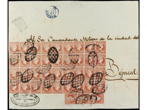 ✉ CUBA. Ant. 9 (39). (1860 CA.). FRENTE de Plica Judicial c