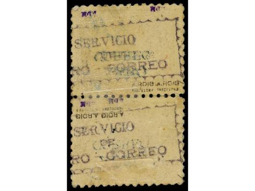 * HONDURAS. Yv. 3c, 5c, c7b. 1925. AÉREO. 20 céntimos castañ