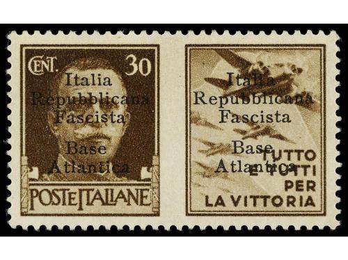 * ITALIA ANTIGUOS ESTADOS. Sa. 18. 1943. BASE ATLÁNTICA. 30 