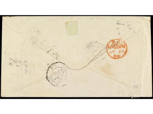 ✉ VENEZUELA. 1868. CARACAS a PARÍS. Circulada con sello de S