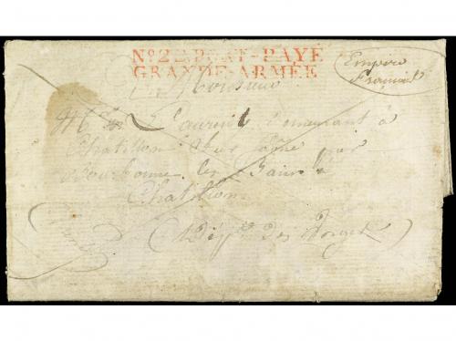 ✉ FRANCIA. 1808. Carta completa con texto, lugar de origen i