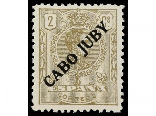 ** COLONIAS ESPAÑOLAS: CABO JUBY. Ed. 20. 2 cts. castaño. Ce