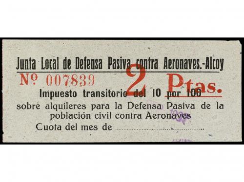 (*) ESPAÑA GUERRA CIVIL. ALCOY. Junta Local de Defensa Pasiv