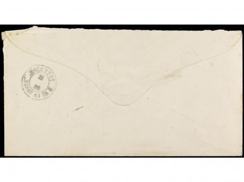 ✉ ESPAÑA. Ed. 95. 1868. MADRID correo interior. 25 mils. azu