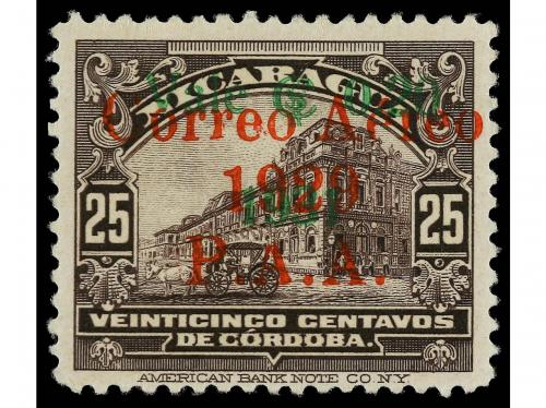 * NICARAGUA. Yv. Av. 9a. 1931. 0,20 s. 25 c. castaño. ERROR 