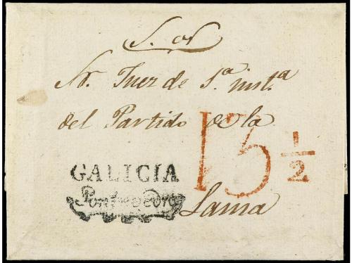 ✉ ESPAÑA: PREFILATELIA. (1840 ca.). Envuelta circulada a SAM