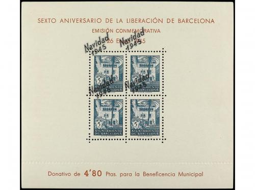 ** ESPAÑA: AYUNTAMIENTO DE BARCELONA. Ed. NE 30hdh. 1945. HO