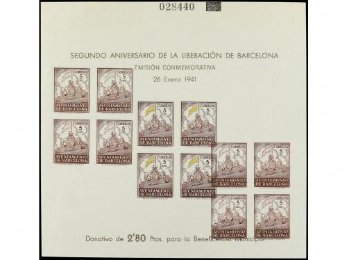 (*) ESPAÑA: AYUNTAMIENTO DE BARCELONA. Ed. 29 var. 1941. Hoj