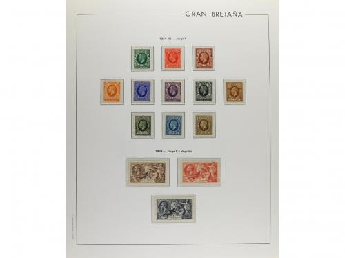 LOTES y COLECCIONES. GRAN BRETAÑA, Colección montada en álbu