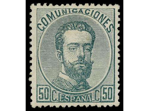 (*) ESPAÑA. Ed. 126. 50 céntimos verde. Centrado de lujo. Ca