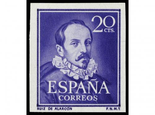 ** ESPAÑA. Ed. 1074s. JUAN RUIZ DE ALARCÓN. 20 cts. violeta 