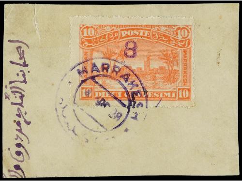 Δ MARRUECOS: CORREO LOCAL. Yv. 59. 1898. 8 s. 10 cents. rosa