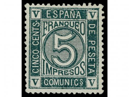 (*) ESPAÑA. Ed. 117. 5 cent. verde. Centraje perfecto. PIEZA
