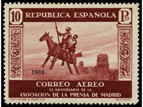 * ESPAÑA. Ed. 711/25H. SERIE COMPLETA, habilitación "1936" p