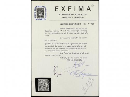 */(*) ESPAÑA. Ed. 143, 146/51. CONJUNTO de siete sellos, EXC