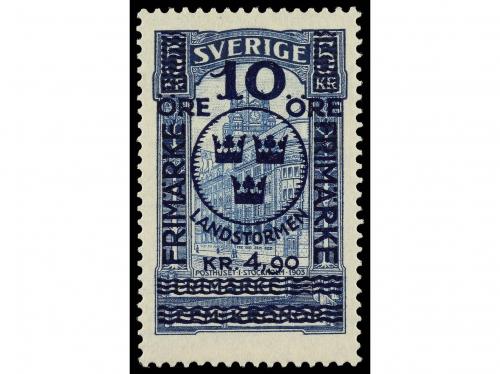 ** SUECIA. Yv. 76/86. 1916. ONCE valores. Serie completa. GR