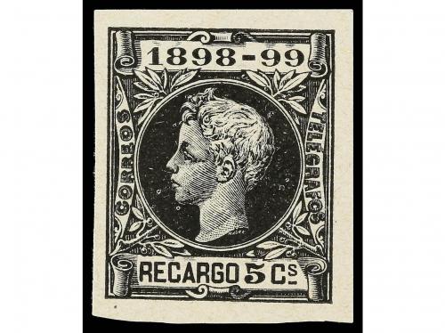 (*) ESPAÑA. Ed. 240s. 5 céntimos negro SIN DENTAR. PRECIOSO.