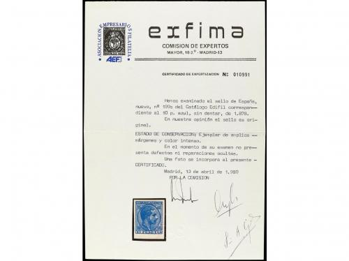 (*) ESPAÑA. Ed. 199s. 10 pesetas azul SIN DENTAR borde de ho