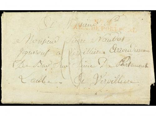 ✉ PORTUGAL. 1810. ALMEIDA (Portugal) a FRANCIA. Carta comple