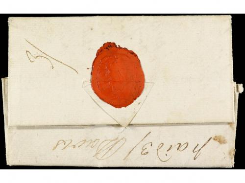 ✉ ESPAÑA: PREFILATELIA. (1795 CA.). Carta con texto sin indi