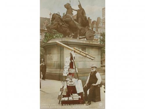 1900 ca. POSTALES. (LONDRES). 7 POSTALES FOTOGRAFIAS DE LOND