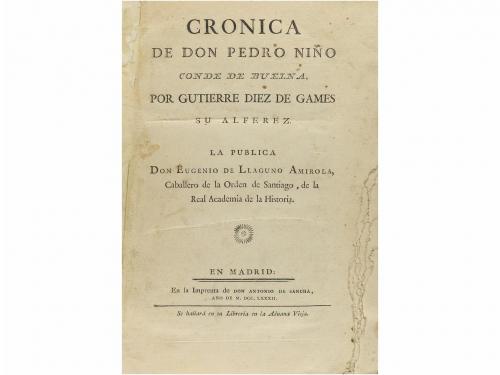 1782. LIBRO. (HISTORIA-CRÓNICAS). GUTIERRE DIEZ DE GAMES:. C