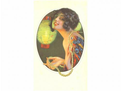 1920 ca. CARTEL. CAMPS, G.:. PANEL DECORATIVO. 40 x 24 cm (1