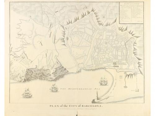 1744-1747. MAPA. (BARCELONA). BASIRE, I.; DE RAPIN, P.; TIND