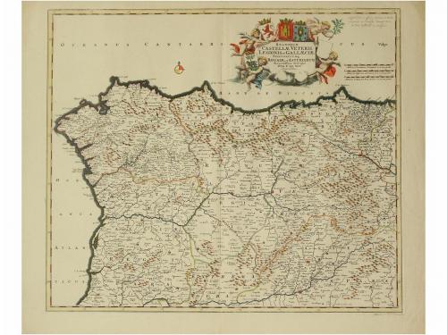 1690 ca. MAPA. (GALICIA-BIZCAIA). WIT, F. DE:. REGNORUM CAS