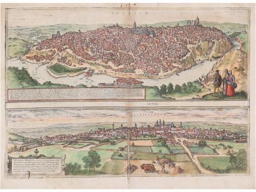 1598 ca. MAPA. (TOLEDO-VALLADOLID). BRAUN, G.; HOGENBERG, F.