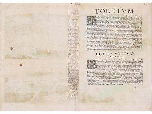 1598 ca. MAPA. (TOLEDO-VALLADOLID). BRAUN, G.; HOGENBERG, F.