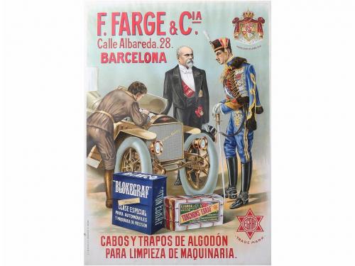 1910. CARTEL. BRULL, (LIT.):. F. FARGE & CIA. CALLE ALBAREDA