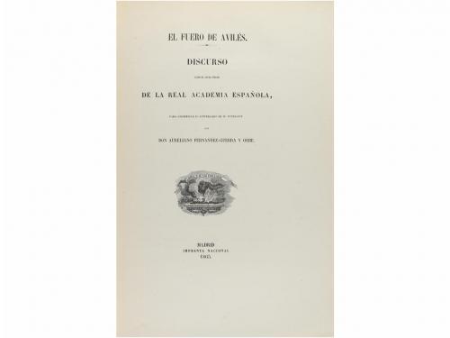 1865. LIBRO. (LITERATURA-DISCURSOS). FERNANDEZ-GUERRA Y ORBE
