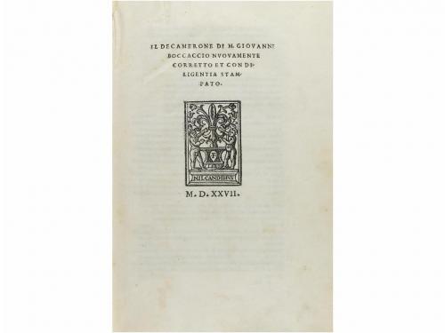 [1729]. LIBRO. (LITERATURA ITALIANA). BOCCACCIO:. IL DECAMER