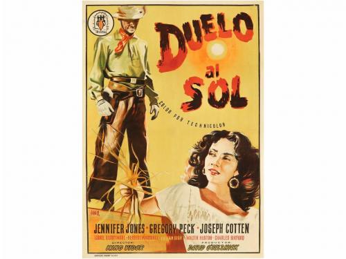 [1946]. CARTEL. JANO:. DUELO AL SOL. DUEL IN THE SUN. Valenc