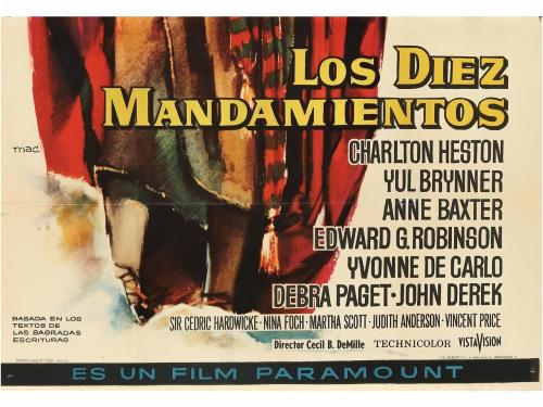 1959. CARTEL. MAC:. LOS DIEZ MANDAMIENTOS. THE TEN COMMANDME