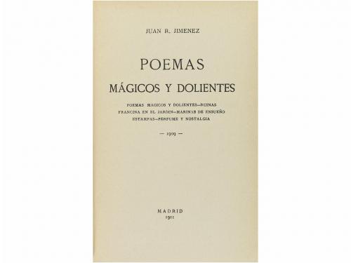 1911. LIBRO. (LITERATURA-MODERNISMO). JIMÉNEZ; JUAN R.:. POE