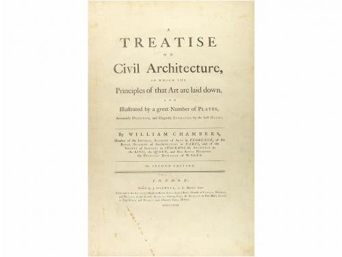 1768. LIBRO. (ARQUITECTURA). CHAMBERS, WILLIAM:. A TREATISE 