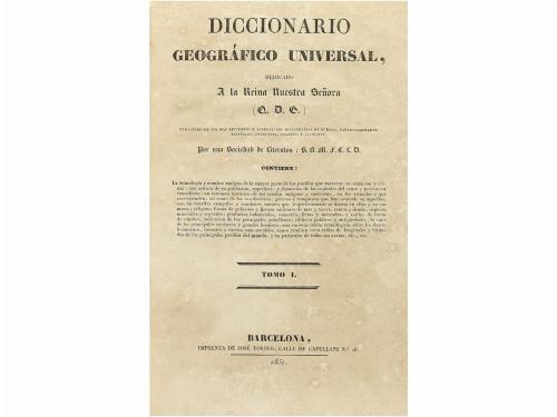 1831-1834. LIBRO. (GEOGRAFÍA). DICCIONARIO GEOGRAFICO UNIVER